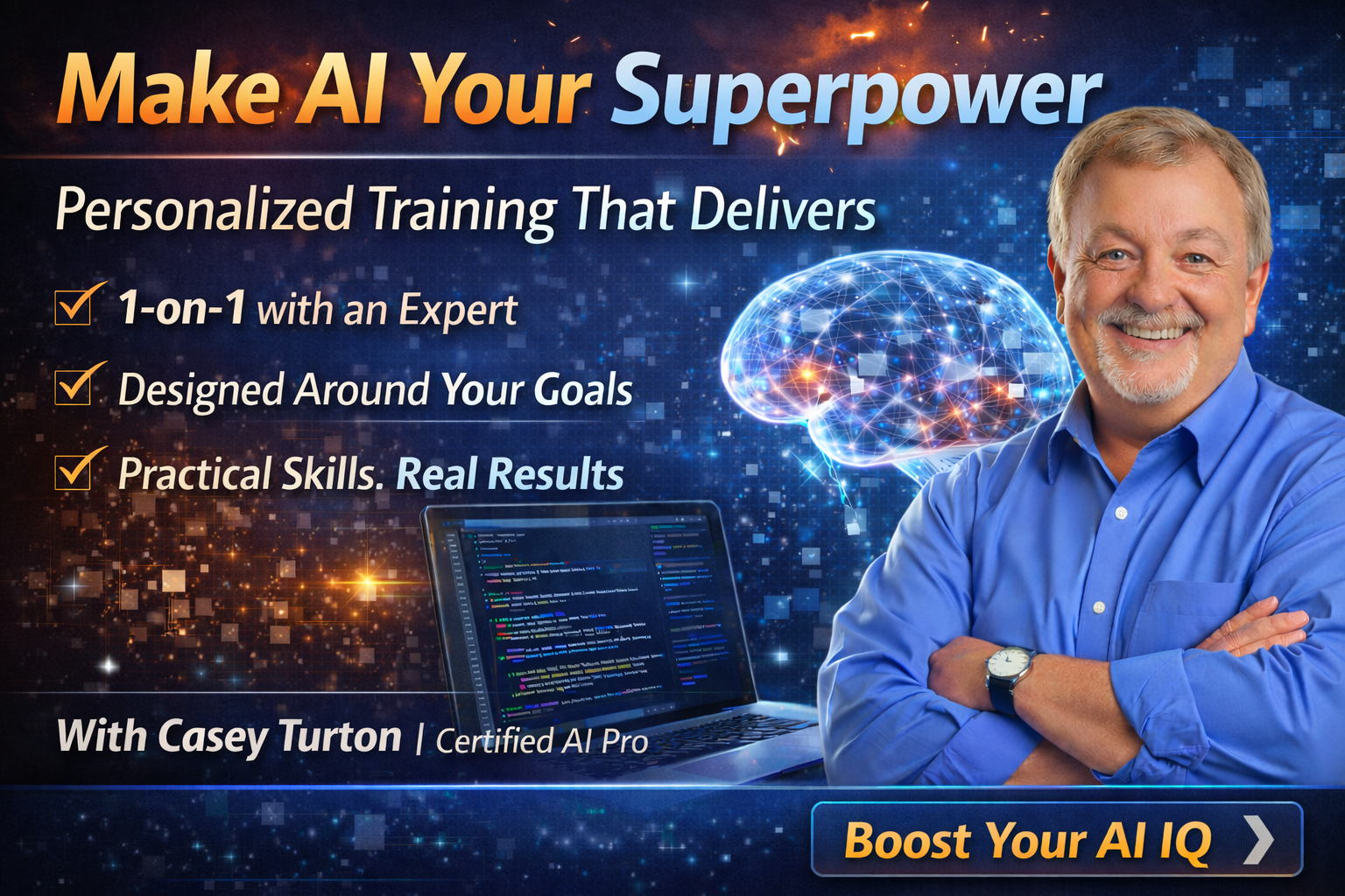 image shows banner for individual AI training